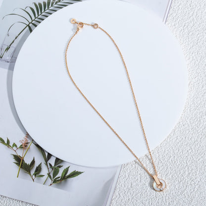 [Ornora Jewelry]GARI NECKLACE PINK GOLD MOP