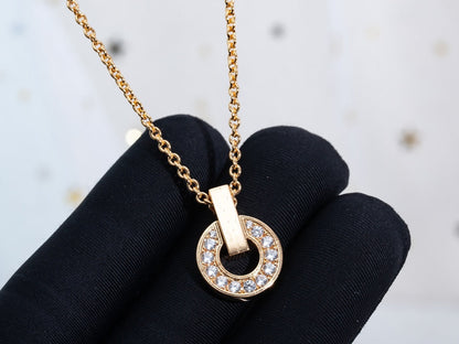 [Ornora Jewelry]GARI NECKLACE PINK GOLD DIAMOND