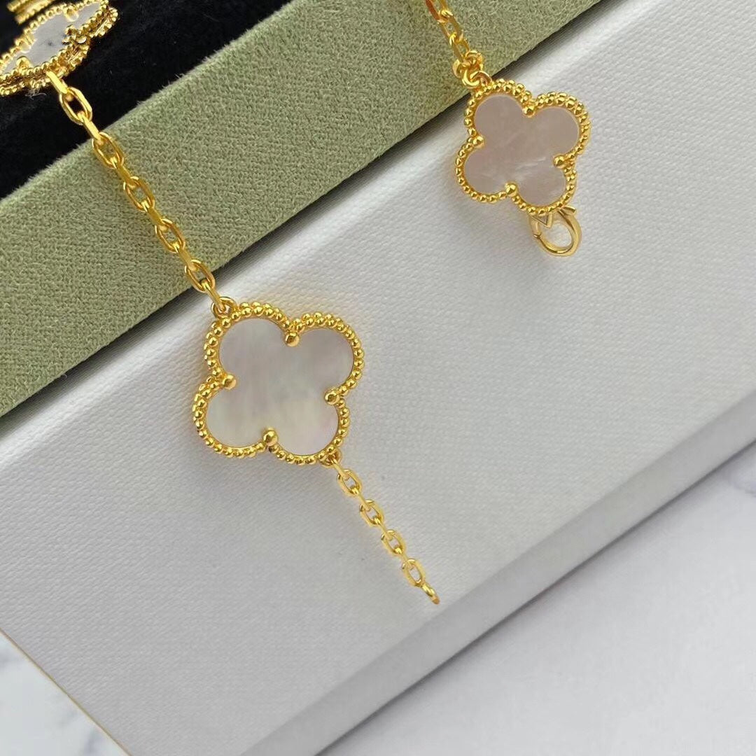 [Ornora Jewelry]MAGIC CLOVER MOP GOLD BRACELET 5 MOTIFS