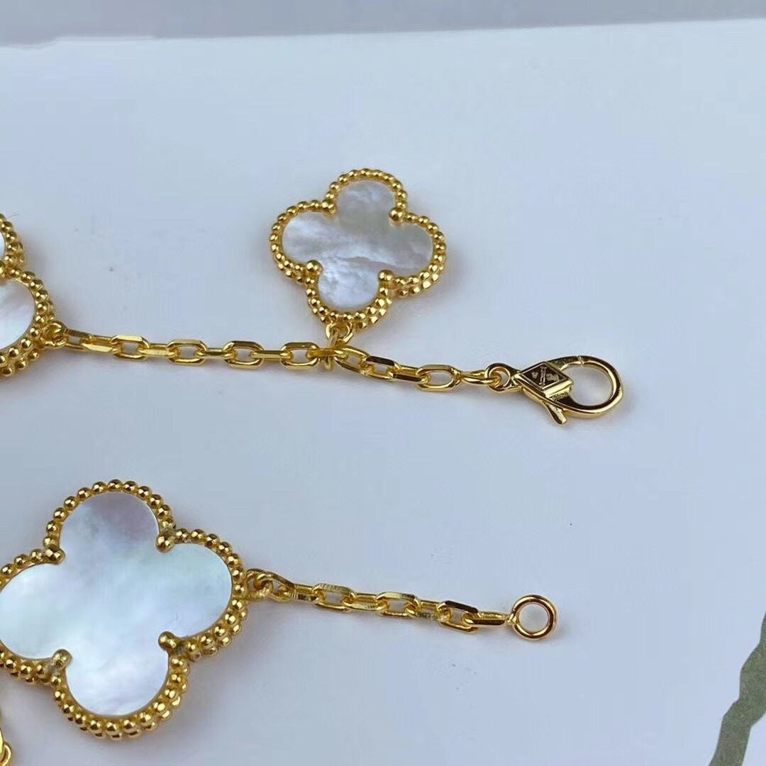 [Ornora Jewelry]MAGIC CLOVER MOP GOLD BRACELET 5 MOTIFS