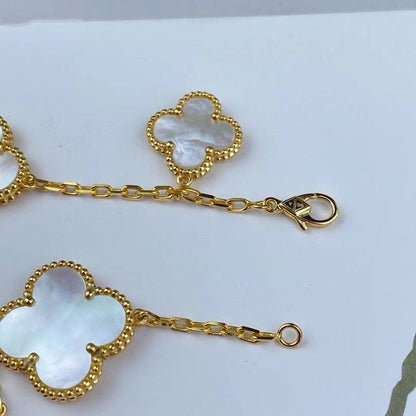 [Ornora Jewelry]MAGIC CLOVER MOP GOLD BRACELET 5 MOTIFS