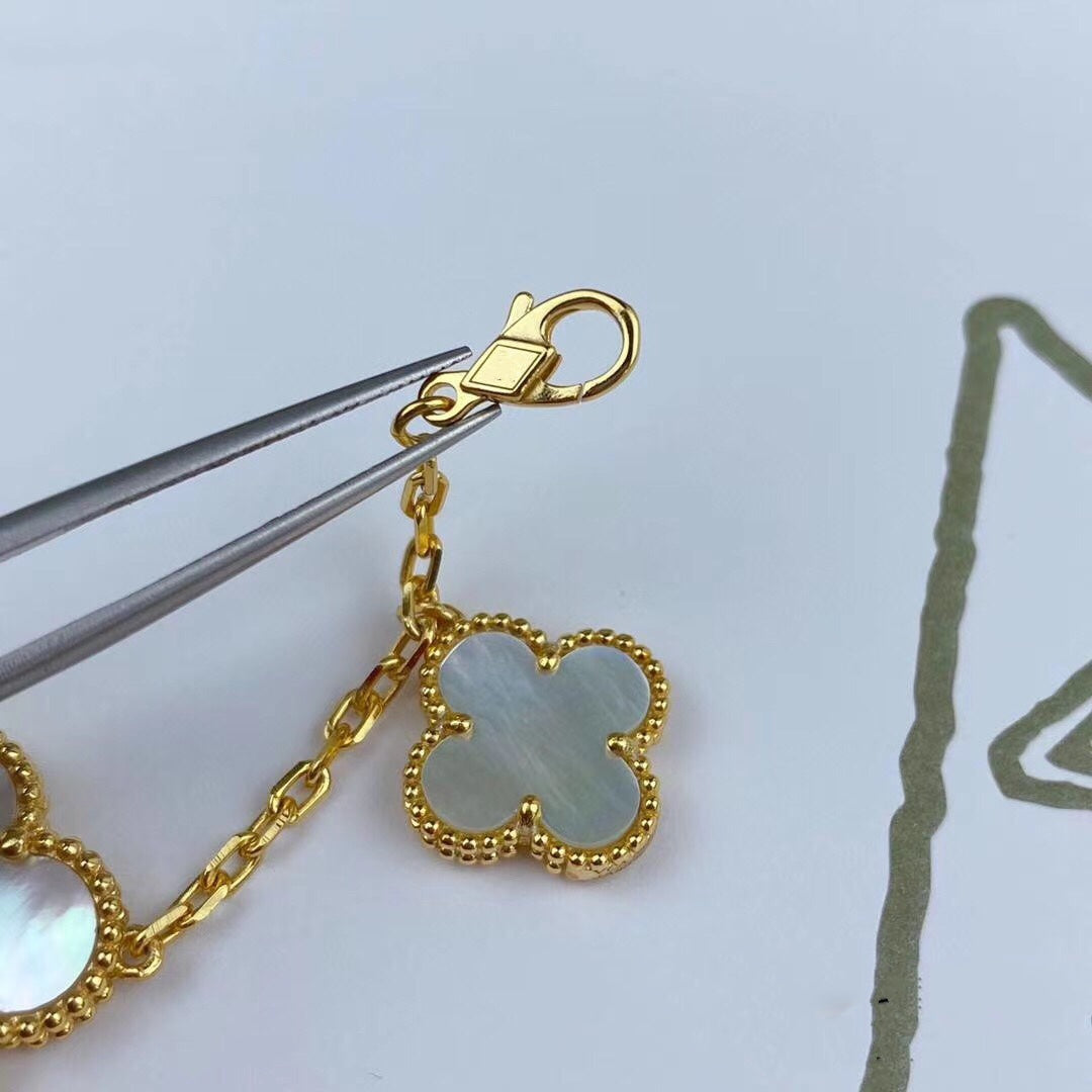[Ornora Jewelry]MAGIC CLOVER MOP GOLD BRACELET 5 MOTIFS