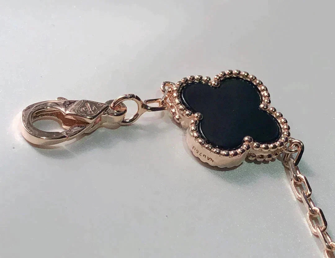 [Ornora Jewelry]CLOVER 5 MOTIFS MULTICOLOR BRACELET