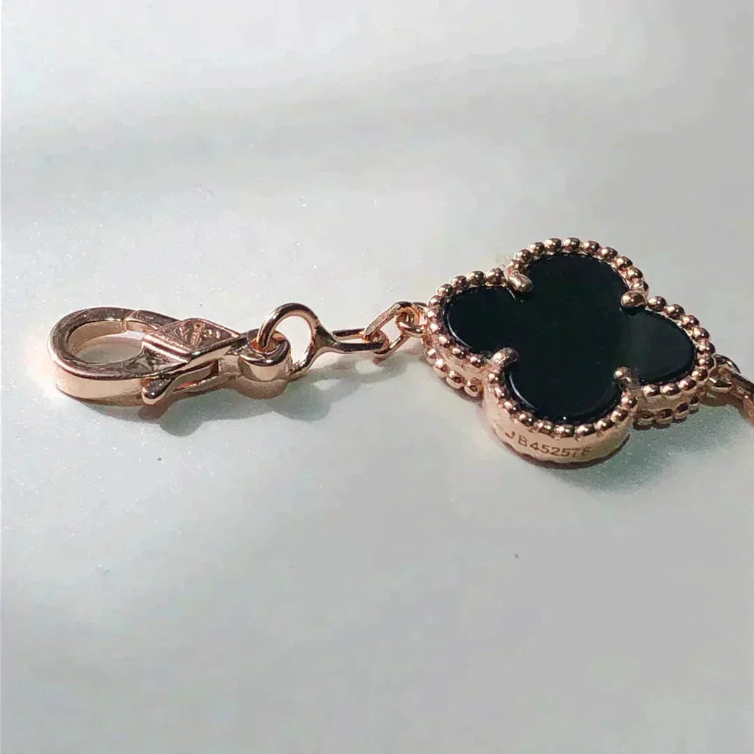 [Ornora Jewelry]CLOVER 5 MOTIFS MULTICOLOR BRACELET