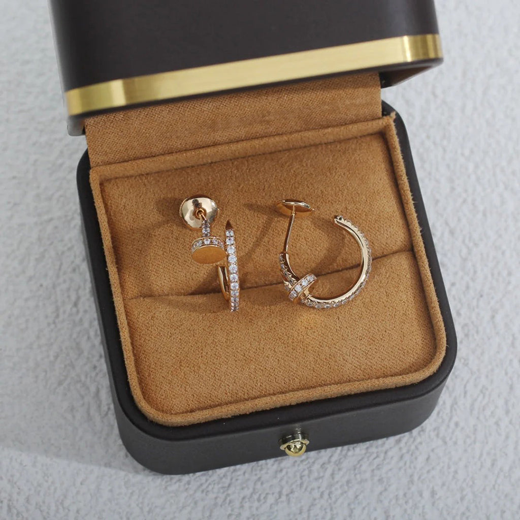 [Ornora Jewelry]JUSTE FULL DIAMOND SMALL EARRINGS