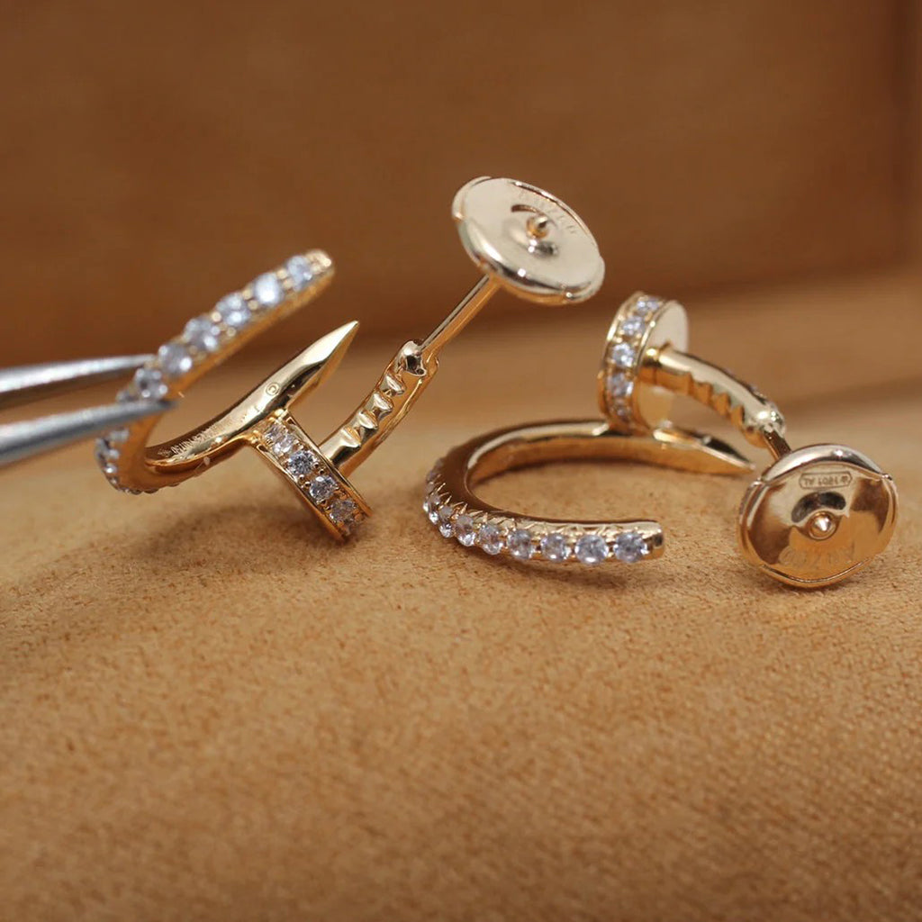 [Ornora Jewelry]JUSTE FULL DIAMOND SMALL EARRINGS