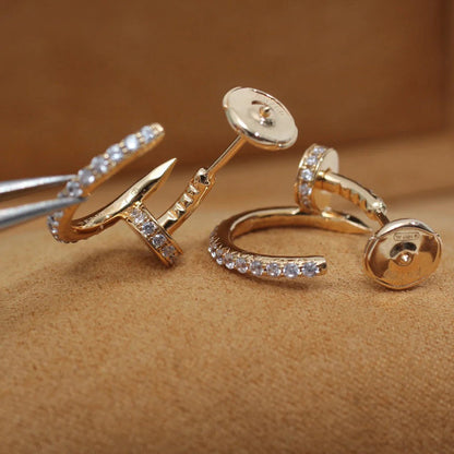 [Ornora Jewelry]JUSTE FULL DIAMOND SMALL EARRINGS