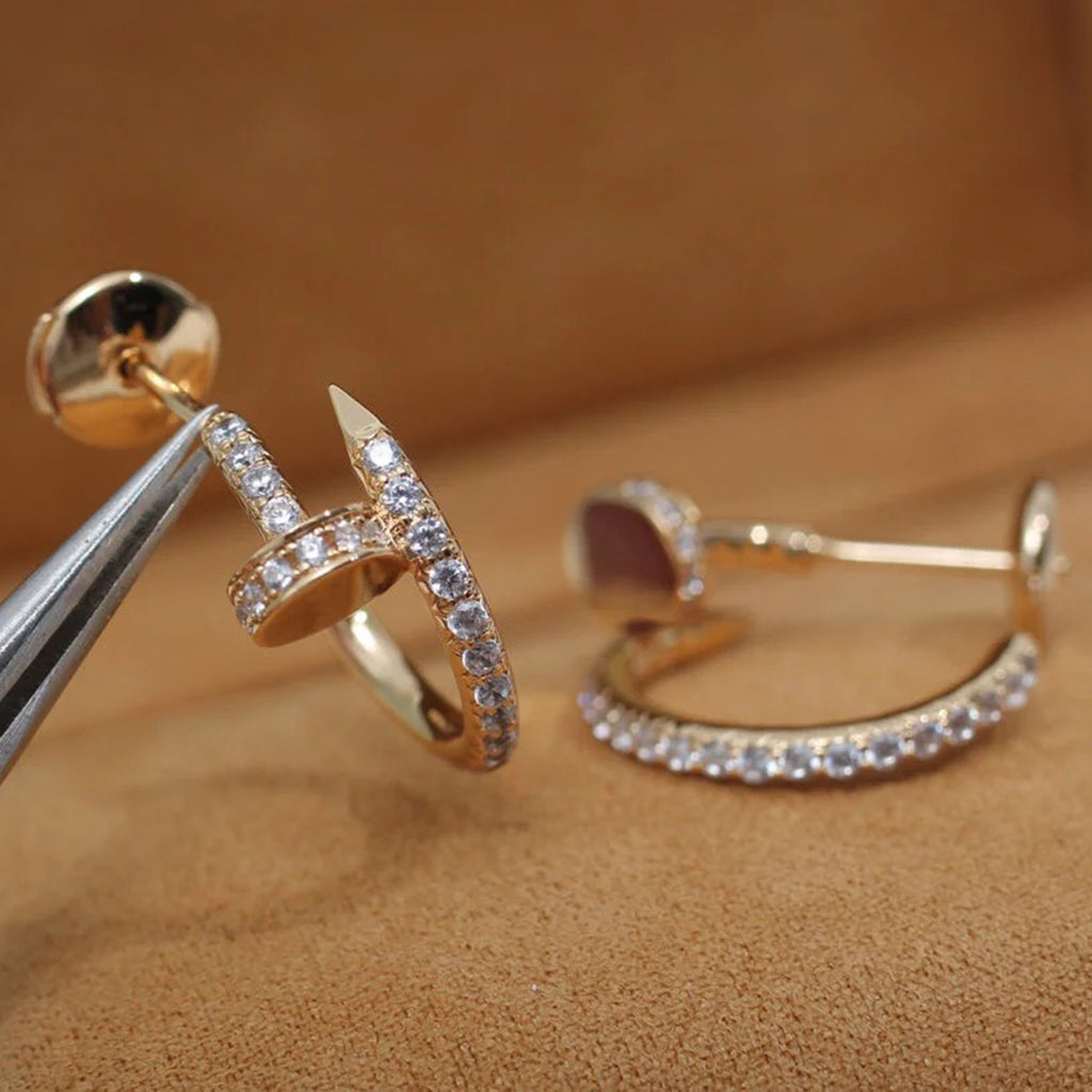 [Ornora Jewelry]JUSTE FULL DIAMOND SMALL EARRINGS