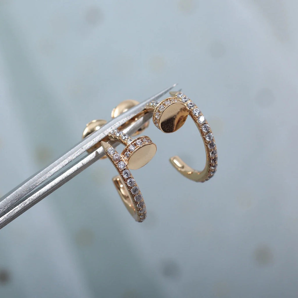 [Ornora Jewelry]JUSTE FULL DIAMOND SMALL EARRINGS