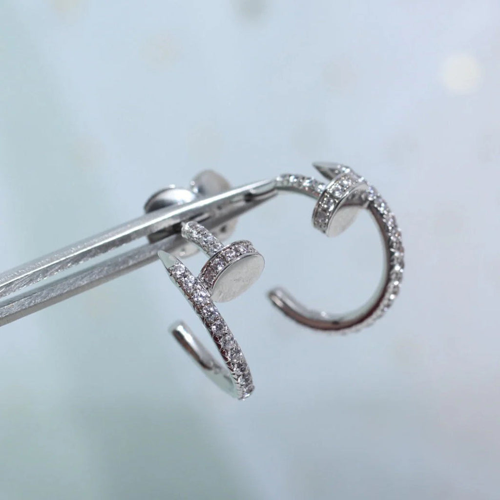 [Ornora Jewelry]JUSTE FULL DIAMOND SMALL EARRINGS