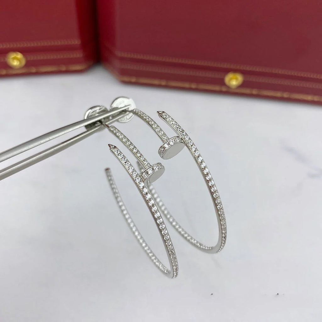 [Ornora Jewelry]JUSTE FULL DIAMOND LARGE EARRINGS