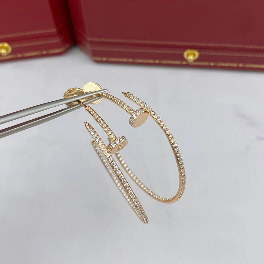[Ornora Jewelry]JUSTE FULL DIAMOND LARGE EARRINGS