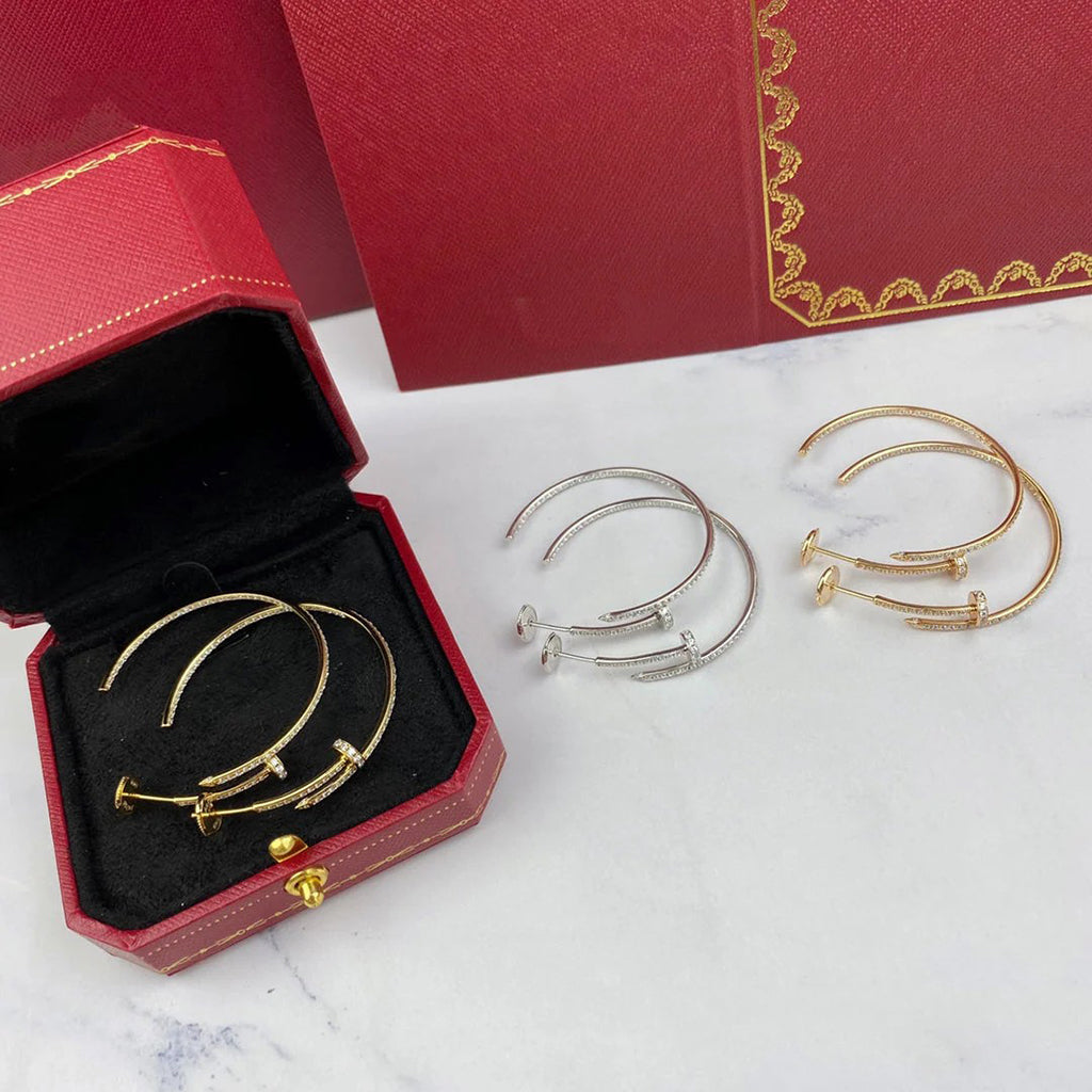 [Ornora Jewelry]JUSTE FULL DIAMOND LARGE EARRINGS