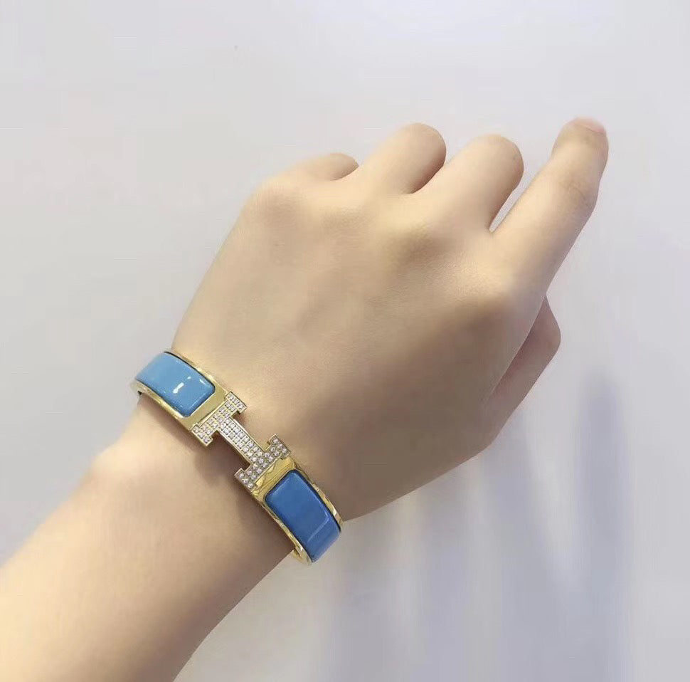 [Ornora Jewelry]H CLOUD BLUE BRACELET GOLD DIAMOND