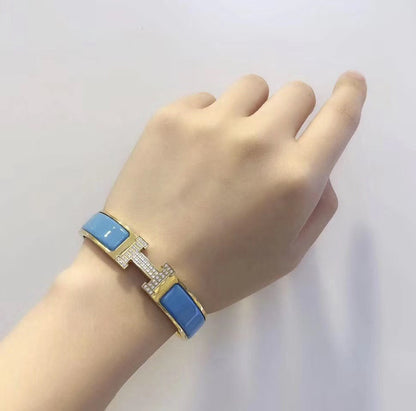 [Ornora Jewelry]H CLOUD BLUE BRACELET GOLD DIAMOND