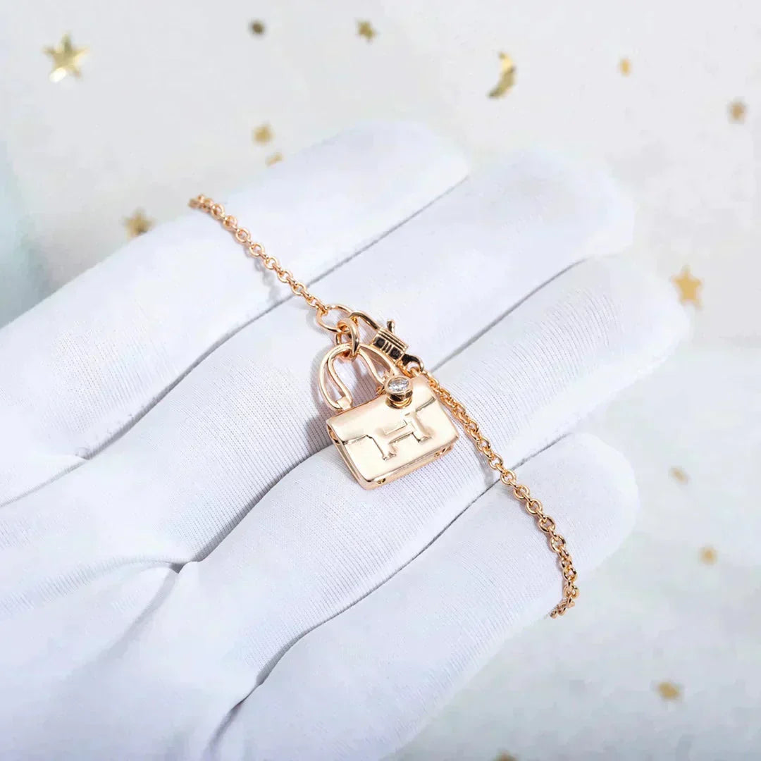[Ornora Jewelry]AMULETTE PEDANT ROSE GOLD NECKLACE
