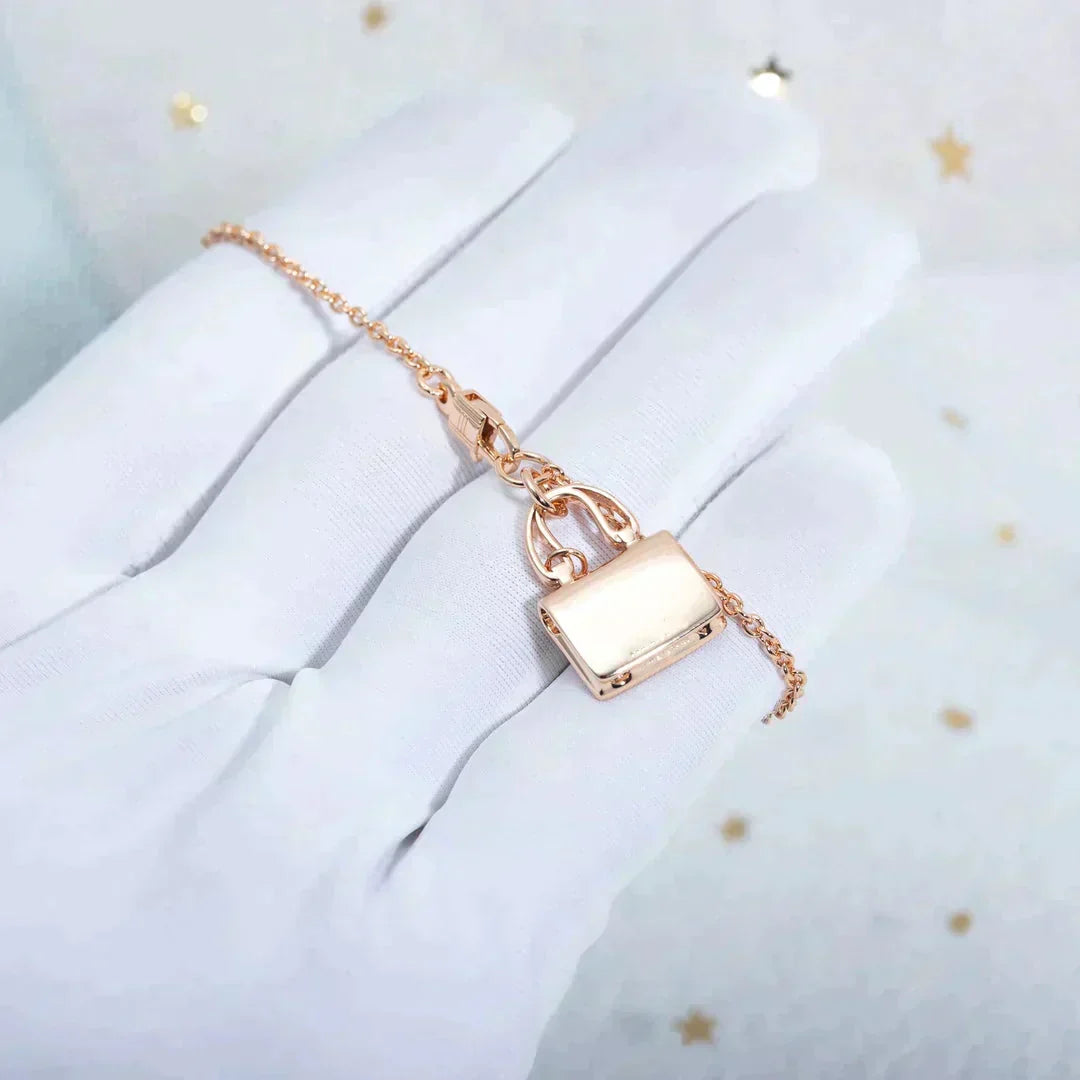 [Ornora Jewelry]AMULETTE PEDANT ROSE GOLD NECKLACE