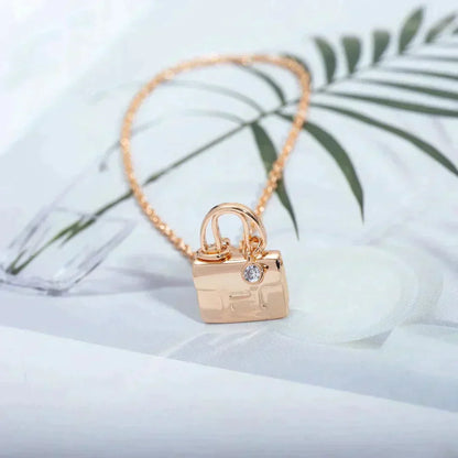 [Ornora Jewelry]AMULETTE PEDANT ROSE GOLD NECKLACE