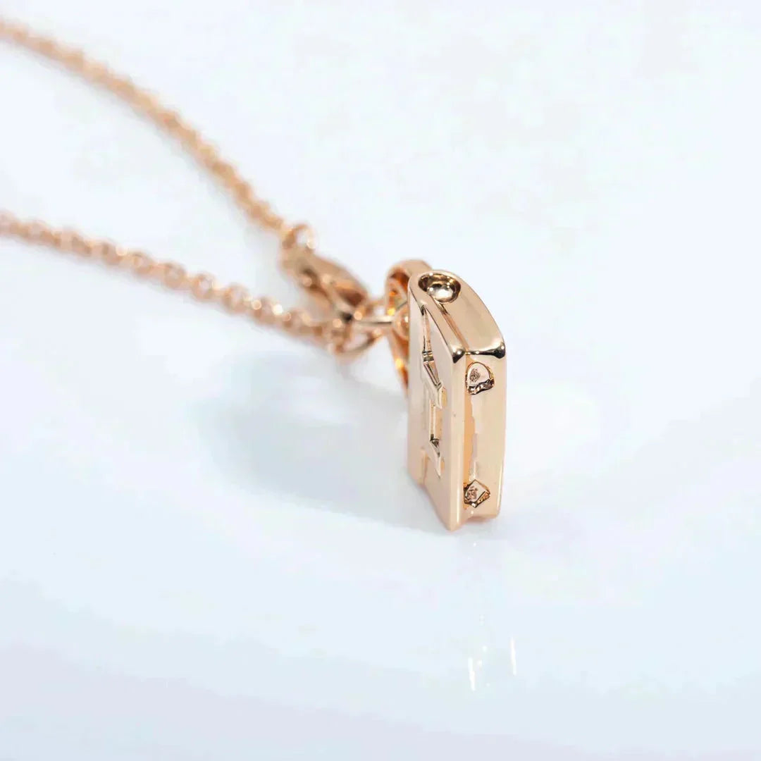 [Ornora Jewelry]AMULETTE PEDANT ROSE GOLD NECKLACE