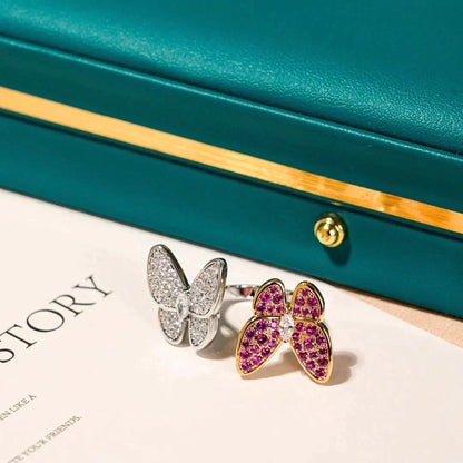 [Ornora Jewelry]TWIN BUTTERFLY DIAMOND RING