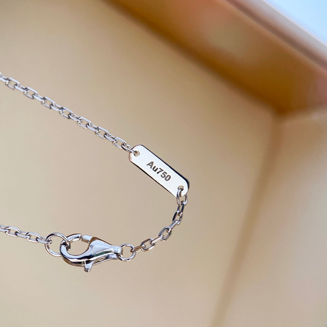 [Ornora Jewelry]CLOVER DIAMOND NECKLACE SILVER