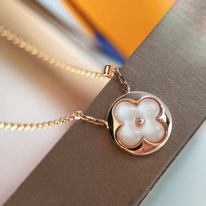 [Ornora Jewelry]SUN MOP GOLD 1 DIAMOND NECKLACE