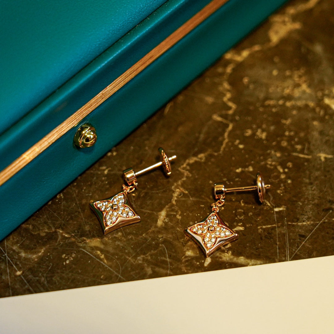 [Ornora Jewelry]STAR DIAMONDS EARRINGS GOLD