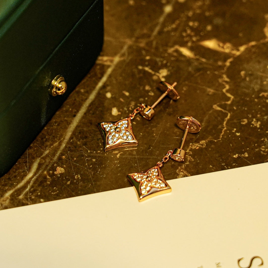 [Ornora Jewelry]STAR DIAMONDS EARRINGS GOLD