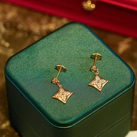 [Ornora Jewelry]STAR DIAMONDS EARRINGS GOLD
