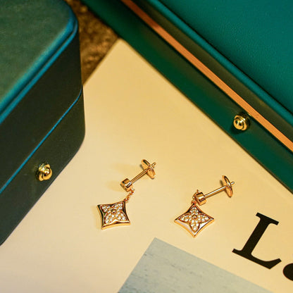 [Ornora Jewelry]STAR DIAMONDS EARRINGS GOLD