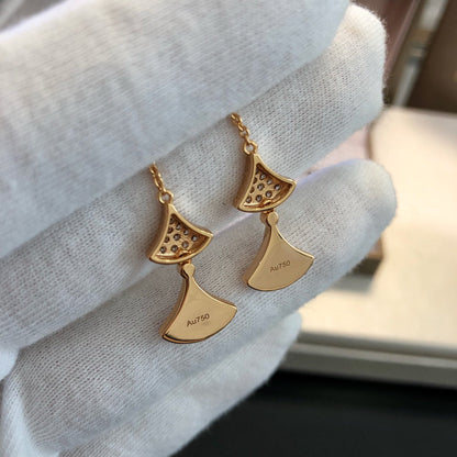 [Ornora Jewelry]DREAM EARRINGS 3 MOTIFS DIAMOND MOP PINK GOLD