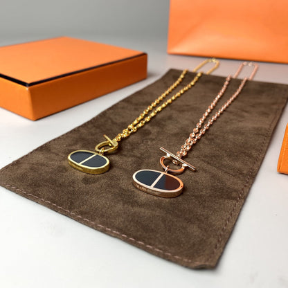 [Ornora Jewelry]CHAINE VERSO BLACK CERAMIC NECKLACE