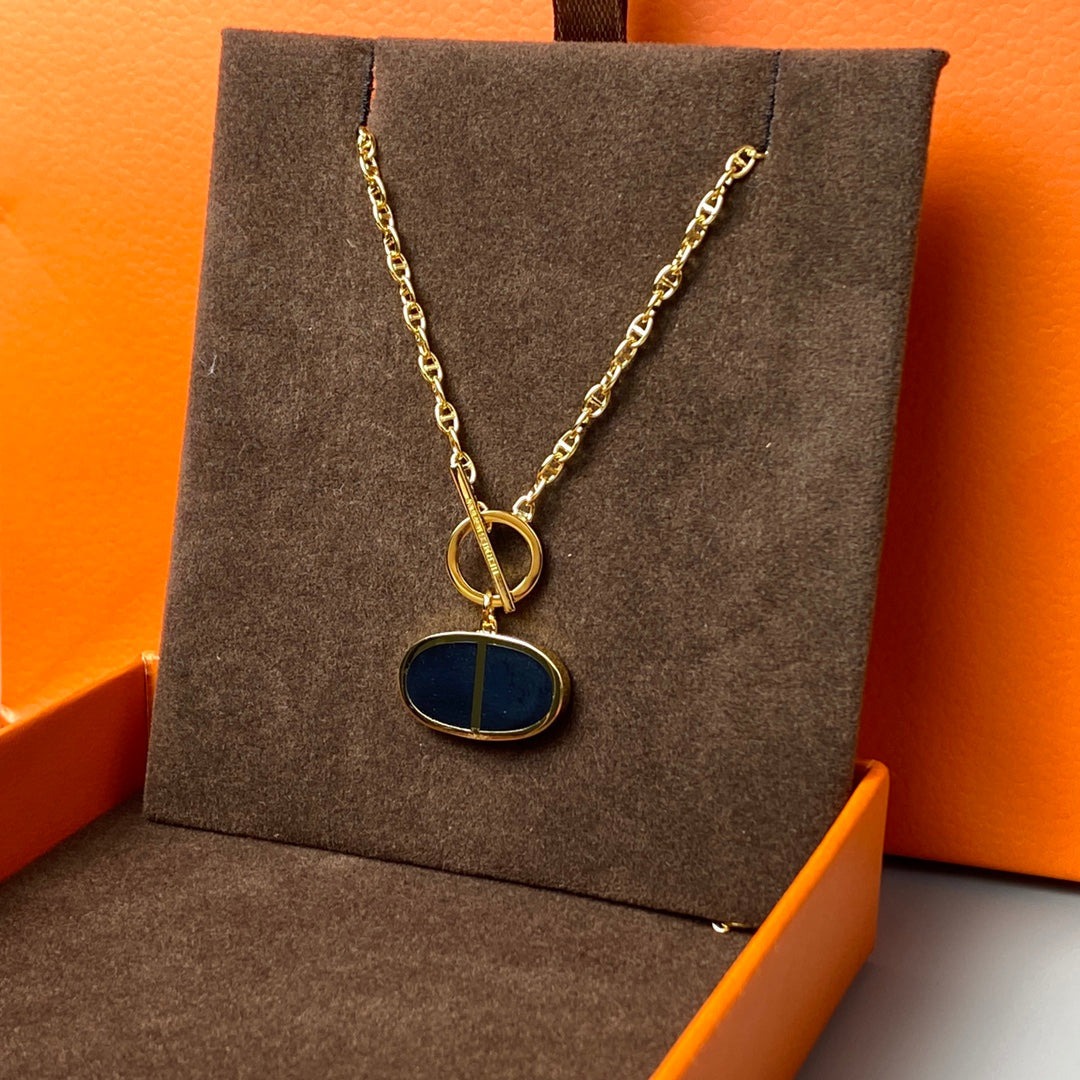 [Ornora Jewelry]CHAINE VERSO BLACK CERAMIC NECKLACE