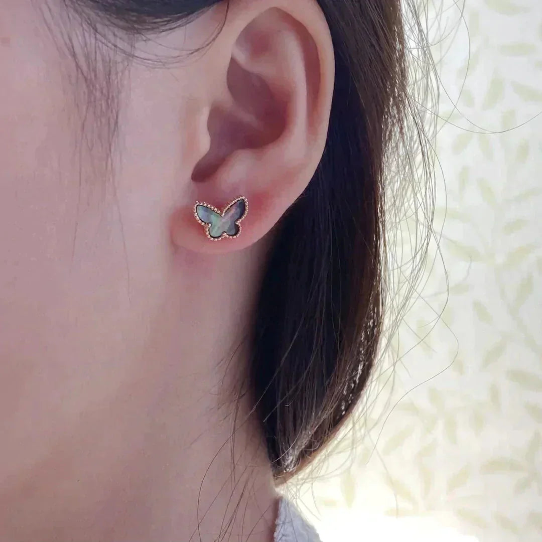 [Ornora Jewelry]BUTTERFLY DARK MOP  EARRINGS