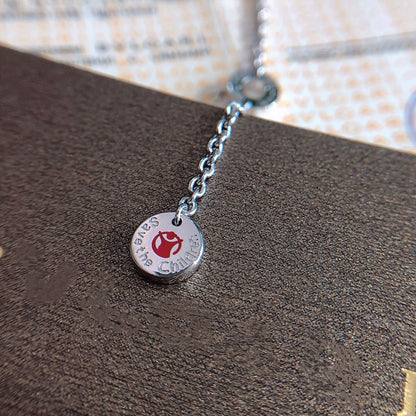 [Ornora Jewelry]ZERO 1 BLACK CERAMIC SILVER NECKLACE