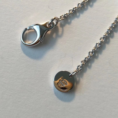 [Ornora Jewelry]ZERO 1 BLACK CERAMIC SILVER NECKLACE