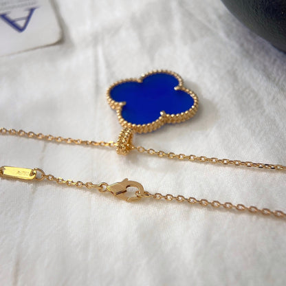 [Ornora Jewelry]CLOVER 25MM NECKLACE TURQUOISE ROSE GOLD