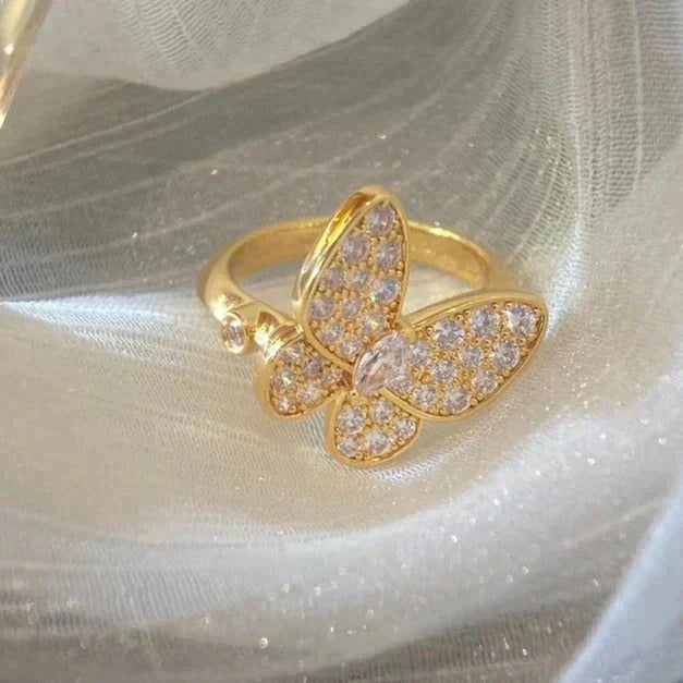 [Ornora Jewelry]BUTTERFLY DIAMOND RING