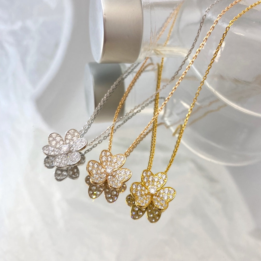 [Ornora Jewelry]FLOWER DIAMOND NECKLACE