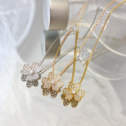 [Ornora Jewelry]FLOWER DIAMOND NECKLACE