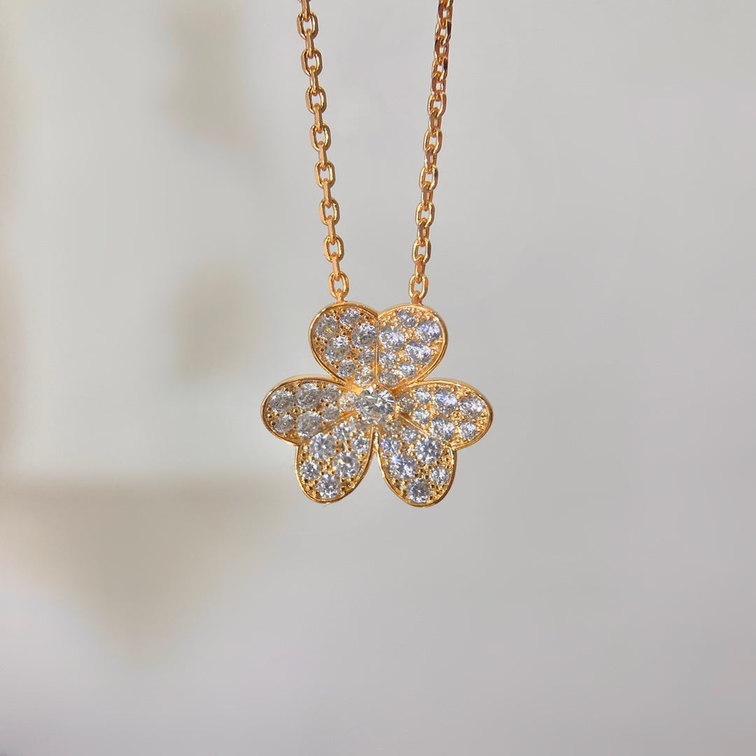 [Ornora Jewelry]FLOWER DIAMOND NECKLACE