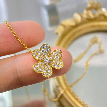 [Ornora Jewelry]FLOWER DIAMOND NECKLACE