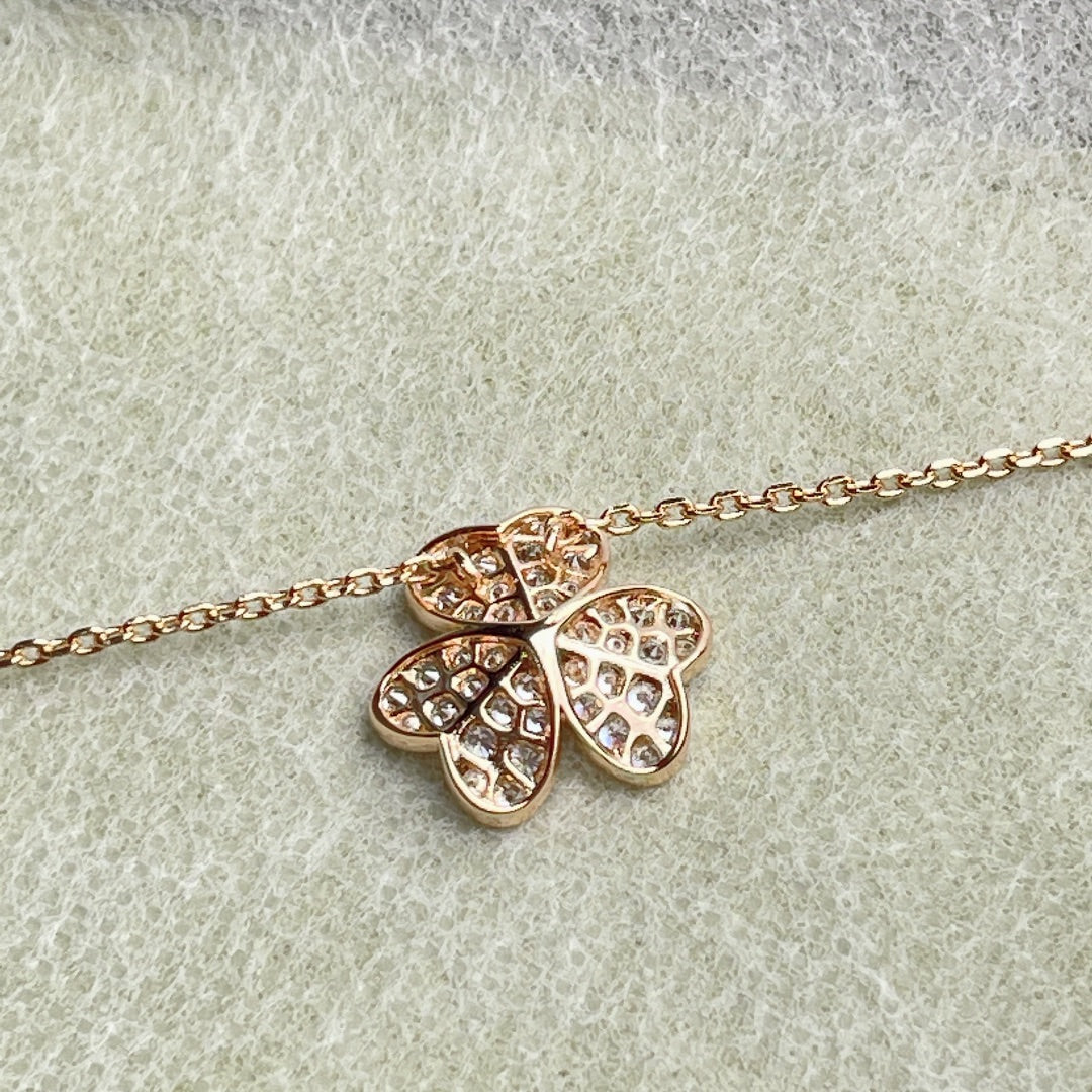 [Ornora Jewelry]FLOWER DIAMOND NECKLACE