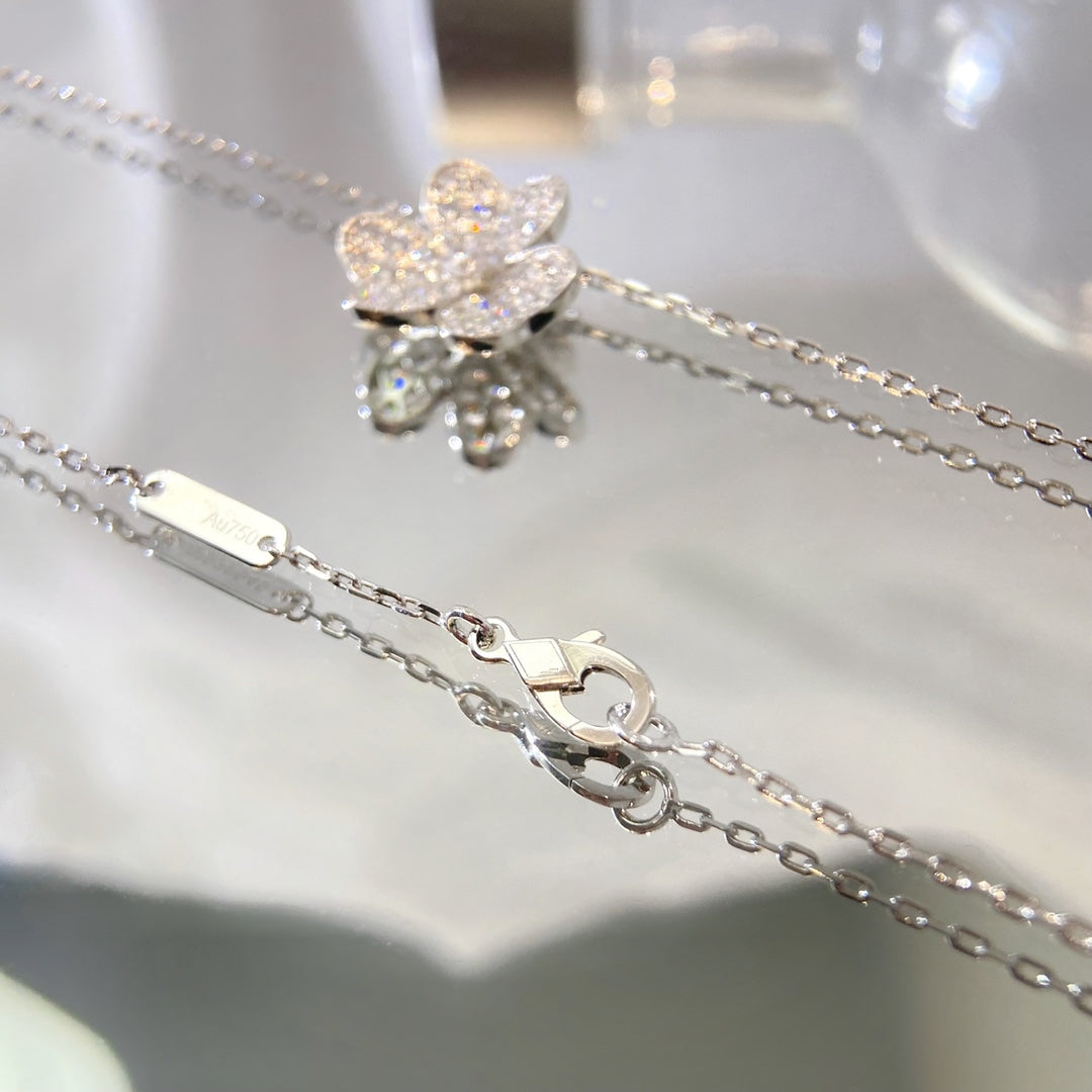 [Ornora Jewelry]FLOWER DIAMOND NECKLACE
