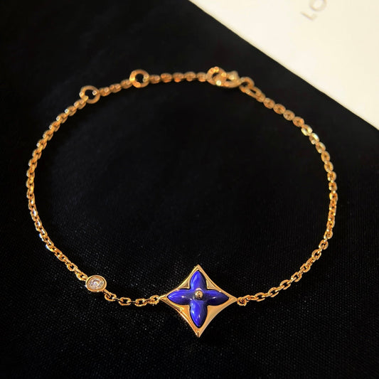 [Ornora Jewelry]COLOR STAR PINK GOLD DIAMOND BRACELET
