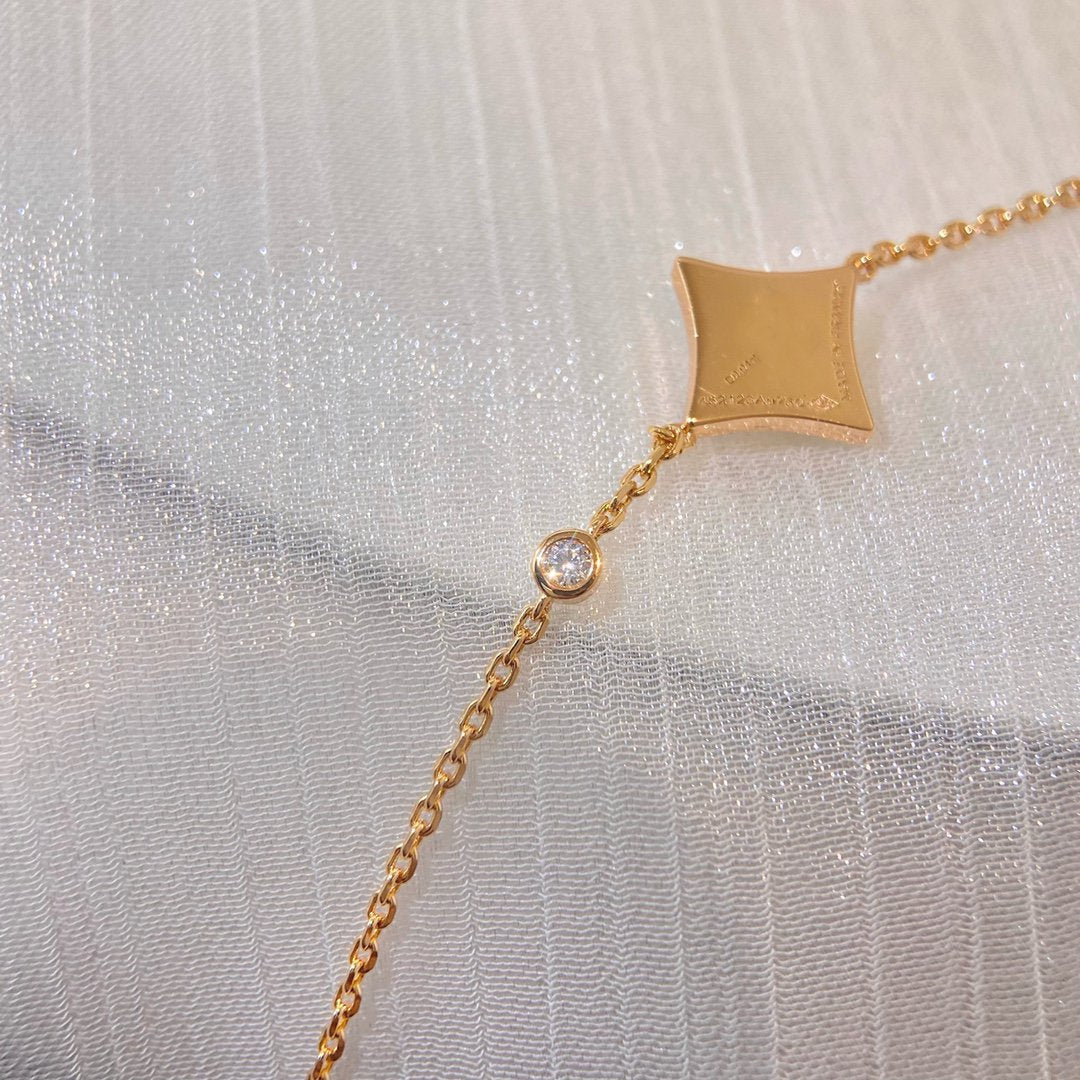 [Ornora Jewelry]COLOR STAR PINK GOLD DIAMOND BRACELET