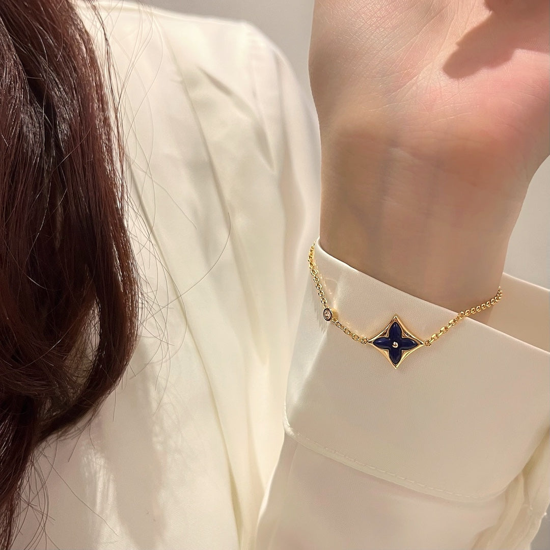 [Ornora Jewelry]COLOR STAR PINK GOLD DIAMOND BRACELET