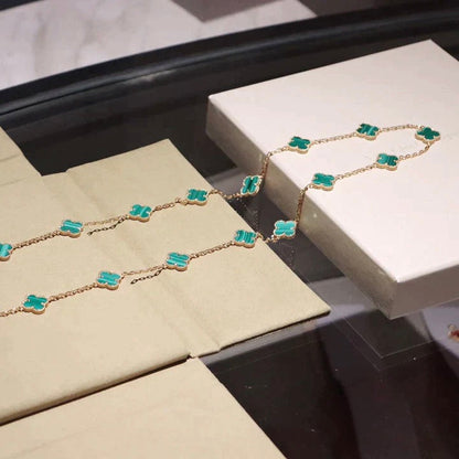 [Ornora Jewelry]CLOVER 20 MOTIFS MALACHITE GOLD