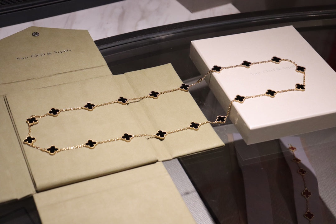 [Ornora Jewelry]CLOVER 20 MOTIFS ONYX ROSE GOLD