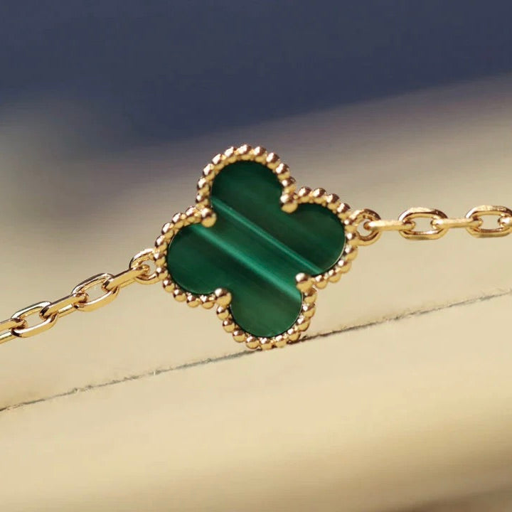 [Ornora Jewelry]CLOVER 20 MOTIFS MALACHITE GOLD